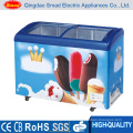 Curved Sliding Glass Door Ice Cream Display Freezer (SC/SD268Y)